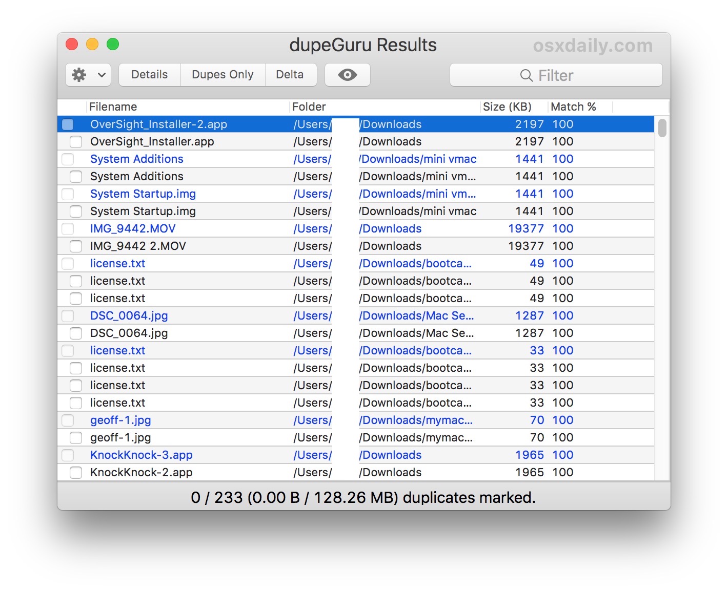 search for duplicate files on mac